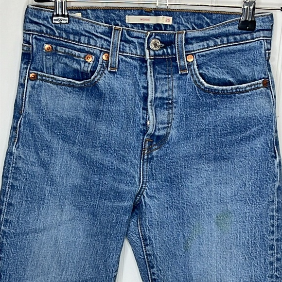 Levi’s Premium Wedgie Button Fly Jeans Size 25 - Picture 3 of 16